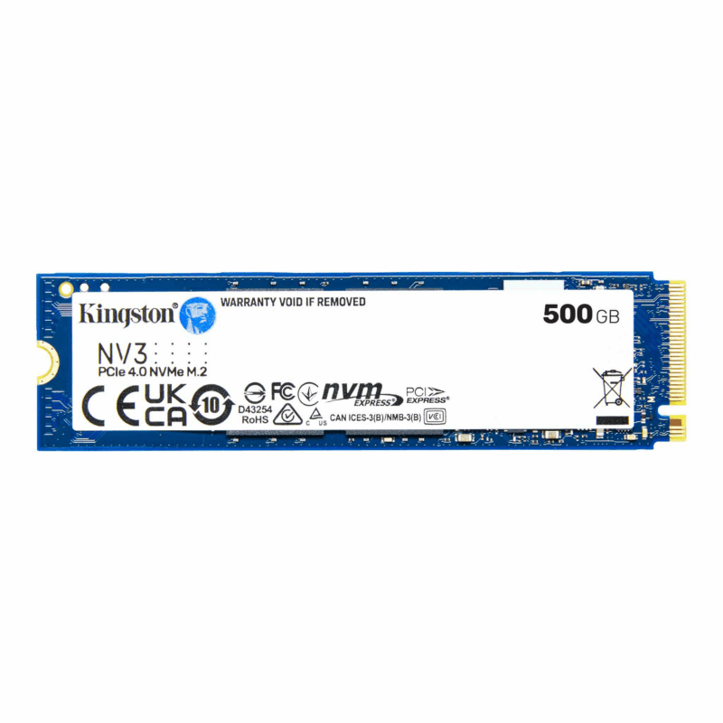 SSD KINGSTON 500GB M.2 2280 SNV3S-500G PCIe 4.0 x 4 NVMe 5000-3000MB-s