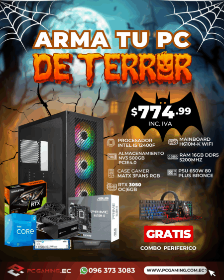 PC PROMO I5 12400 + RTX 3050 6GB