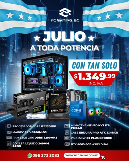 PC PROMO i7 12700KF + RTX 4060 8GB