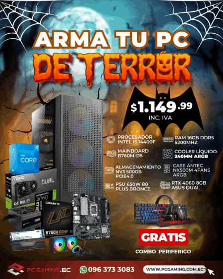 PC PROMO I5 14400F + RTX 4060 8GB