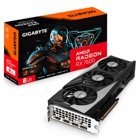 TARJETA DE VIDEO GIGABYTE RADEON RX 7600 8GB GAMING OC