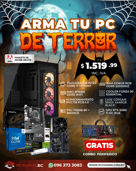 PC PROMO I7 12700KF + RTX 5060Ti OC 8GB