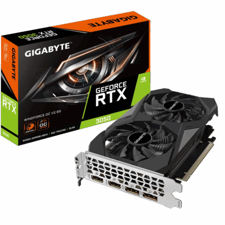 TARJETA DE VIDEO GIGABYTE RTX 3050 WINDFORCE OC V2 6G