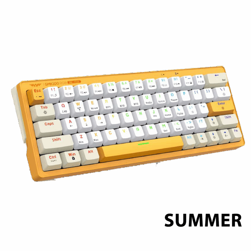 TECLADO MECÁNICO ARMAGGEDDON GMK-100 SUMMER RGB TRI-MODE