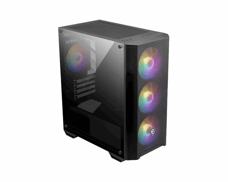 CASE MSI MAG FORGE M100A BLACK X4FANS - Image 2