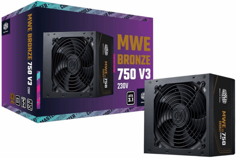 FUENTE DE PODER COOLER MASTER MWE BRONZE 750W V3