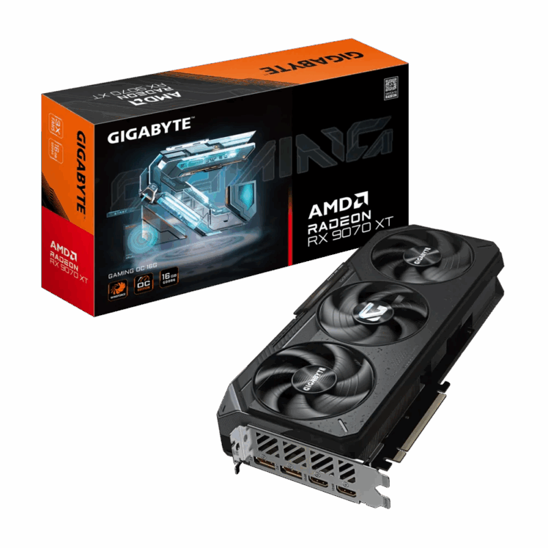 TARJETA DE VIDEO GIGABYTE RADEON RX 9070 XT GAMING OC 16G