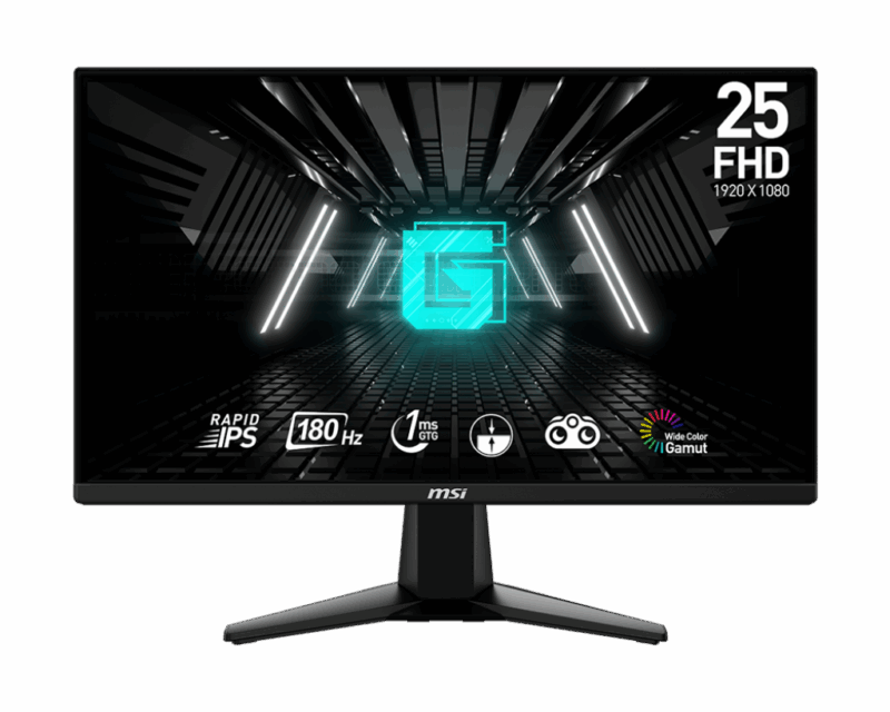 MONITOR MSI G255F 24.5”INCH /FHD/IPS/180Hz/1MS