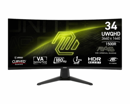 MONITOR MSI MAG 346CQ 34"INCH CURVO/UWQHD/QD-OLED/175Hz/1MS