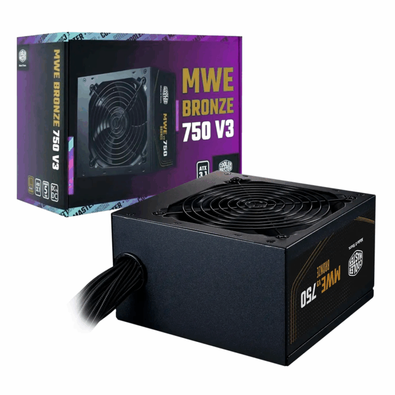 FUENTE DE PODER COOLER MASTER MWE BRONZE 750W V3