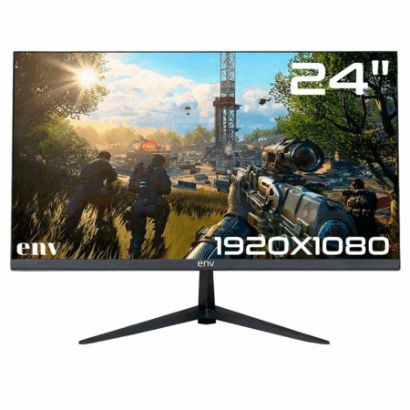 MONITOR ENV 24" LED/ FHD/ 1920-1080/ VGA/ HDMI/ BISEL ULTRA-DELGADO/ BLACK