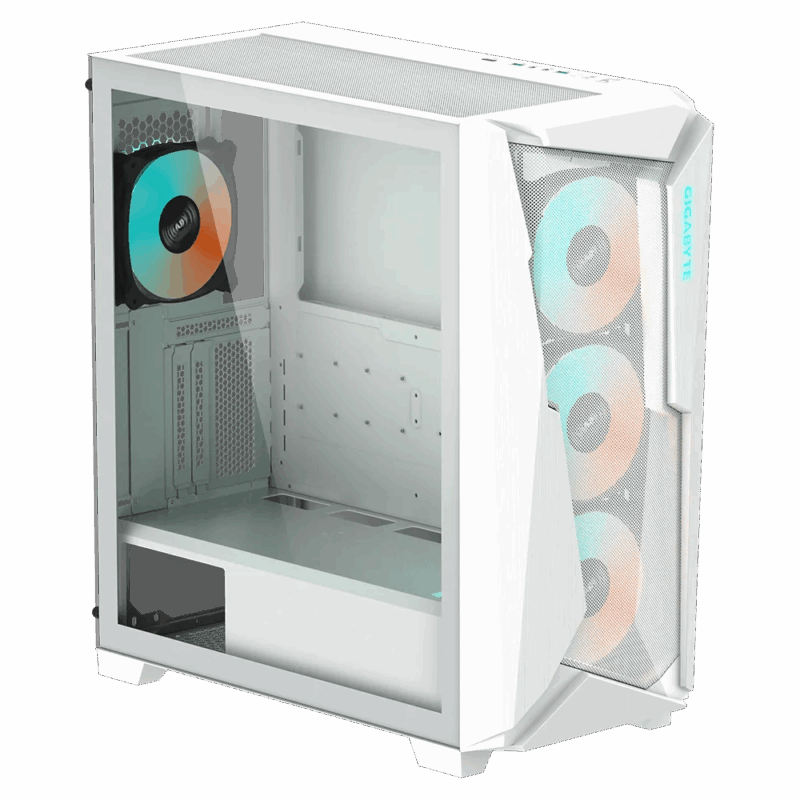 CASE GIGABYTE C301 GLASS ARGB X4FANS WHITE - Image 2
