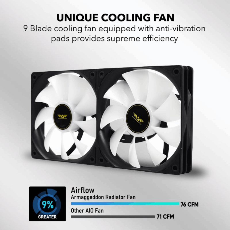 COOLER LIQUIDO TESSERAXX DEEP FREEZE 240MM WHITE - Image 5