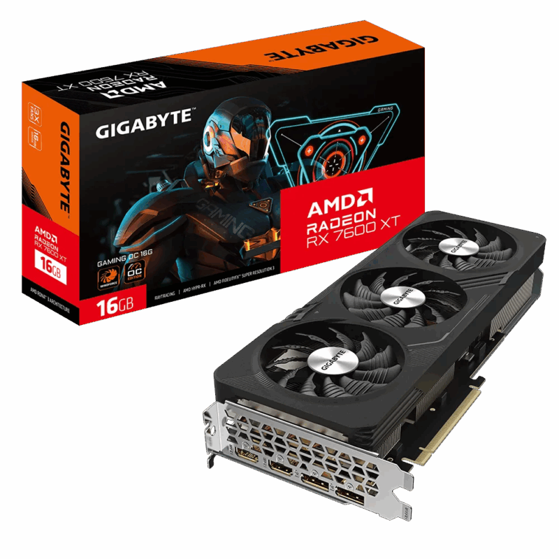 TARJETA DE VIDEO GIGABYTE RX 7600 XT GAMING OC 16GB