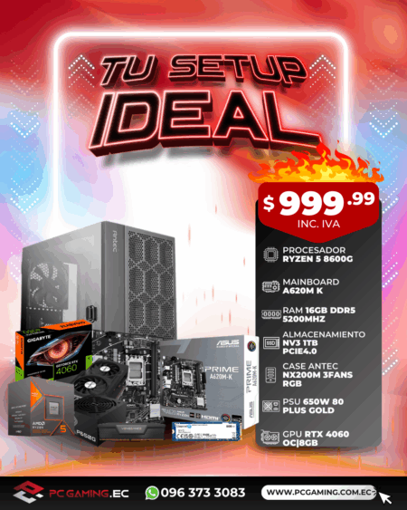 PC PROMO RYZEN 5 8600G + RTX 4060 OC 8GB