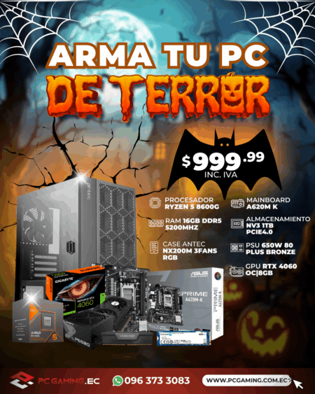 PC PROMO RYZEN 5 8600G + RTX 4060 OC 8GB