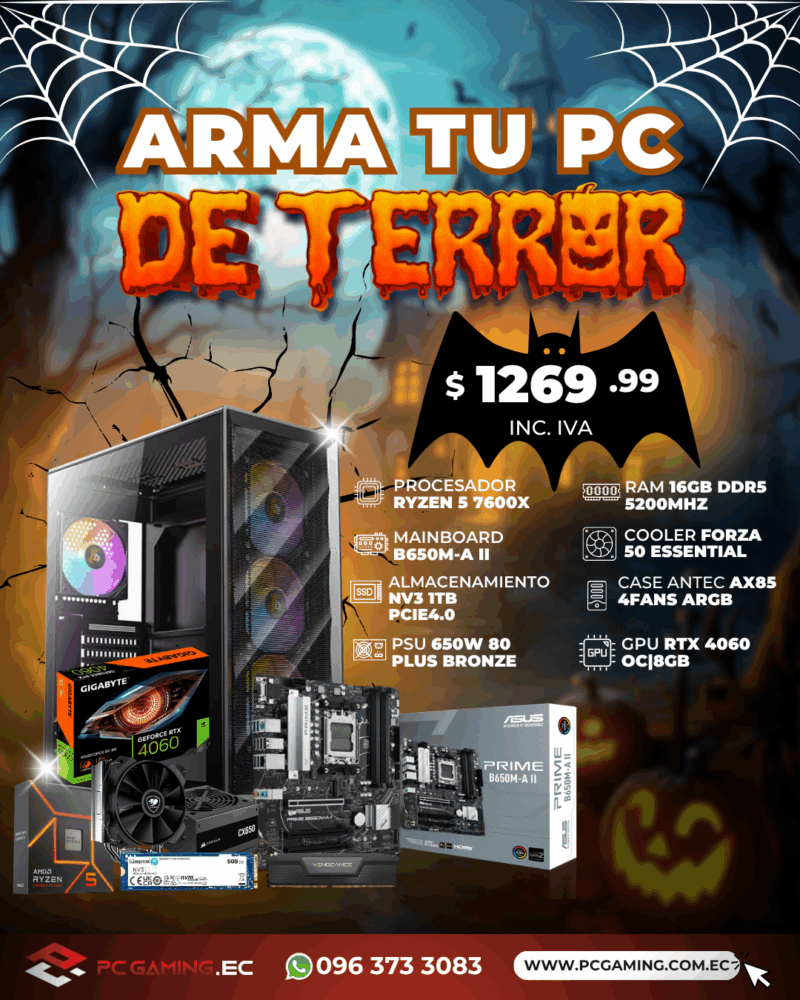 PC PROMO RYZEN 5 7600X + RTX 4060 OC 8GB