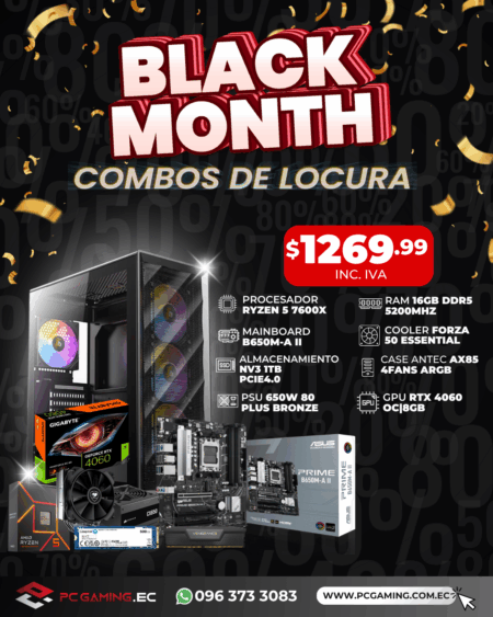 PC PROMO RYZEN 5 7600X + RTX 4060 OC 8GB