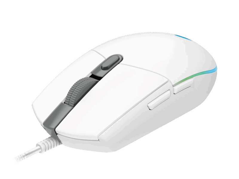 MOUSE LOGITECH G203 RGB LIGHTSYNC WHITE - Image 3