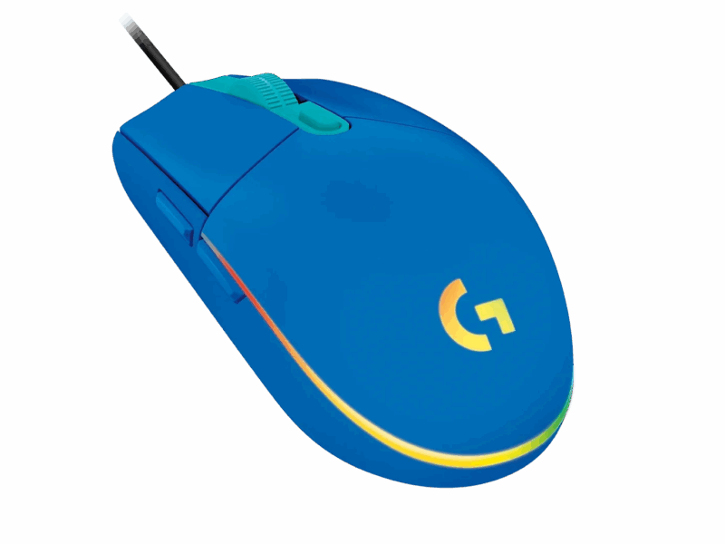 MOUSE LOGITECH G203 RGB LIGHTSYNC BLUE - Image 2