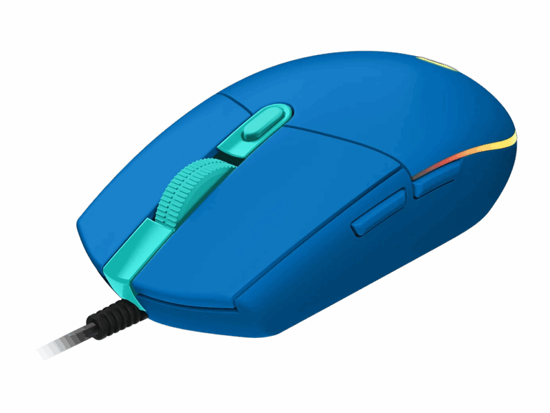 MOUSE LOGITECH G203 RGB LIGHTSYNC BLUE - Image 3