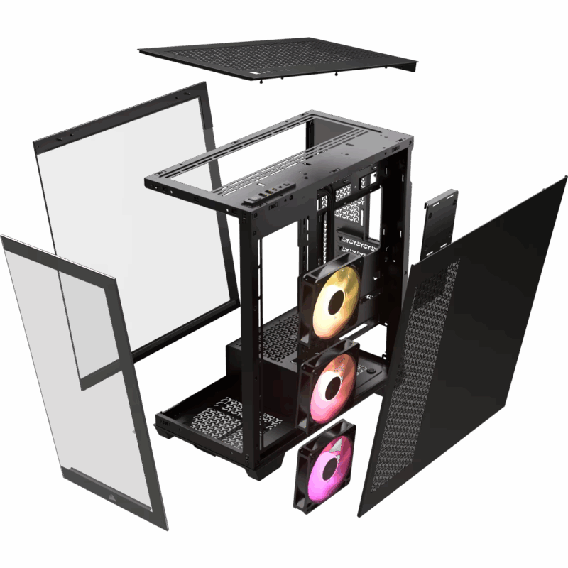 CASE CORSAIR ATX 3500X X3FANS ARGB BLACK - Image 6