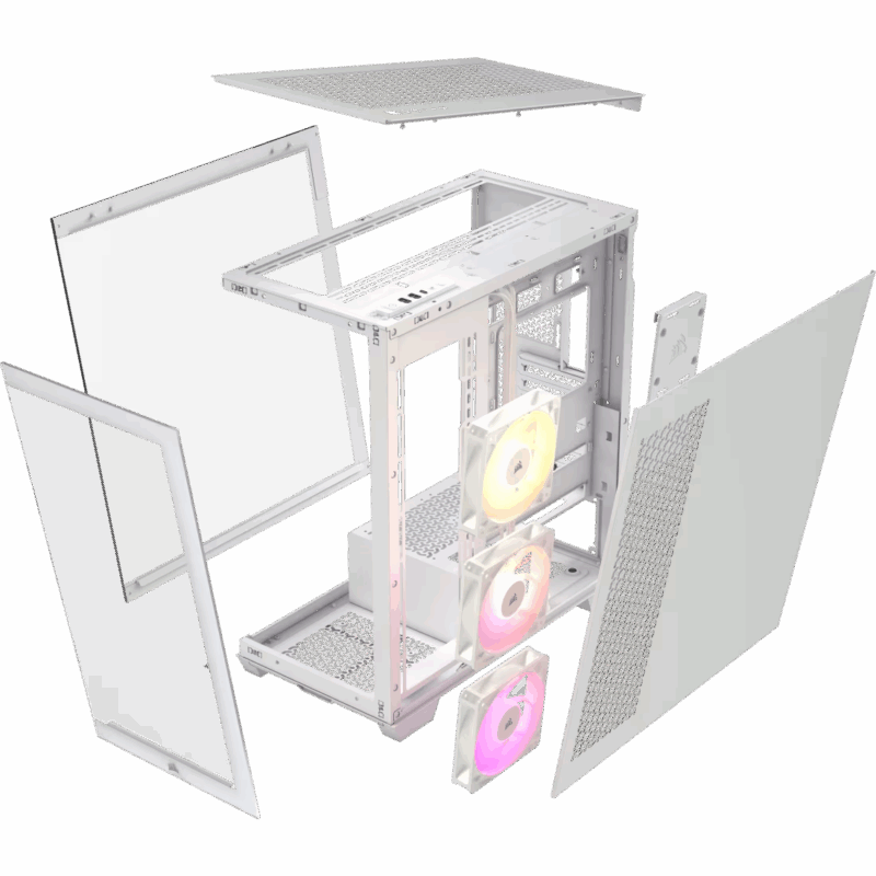 CASE CORSAIR ATX 3500X X3FANS ARGB WHITE - Image 6