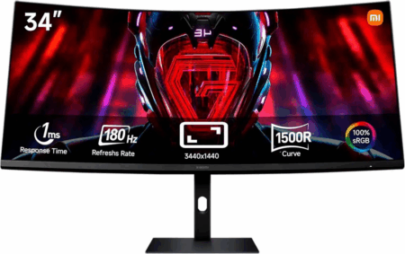 MONITOR XIOMI CURVO 2,5K G34WQI 34″ / VA/ WQHD/ 180Hz / 1MS