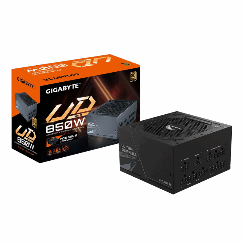 FUENTE DE PODER GIGABYTE UD FULL MODULAR 850W 80 PLUS GOLD PCIe G5 ATX3.0