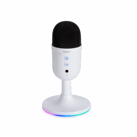 MICRÓFONO MARVO RGB MIC 06 WHITE