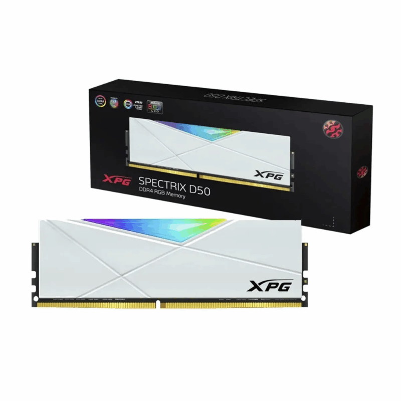 MEMORIA RAM ADATA XPG 8GB DDR4-3200MHZ SPECTRIX D50 RGB WHITE - Image 3
