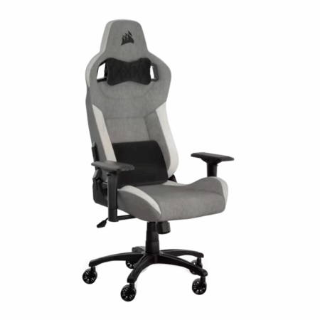 SILLA GAMER CORSAIR T3 RUSH FABRIC GRAY-WHITE