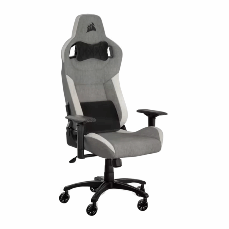 SILLA GAMER CORSAIR T3 RUSH FABRIC GRAY-WHITE