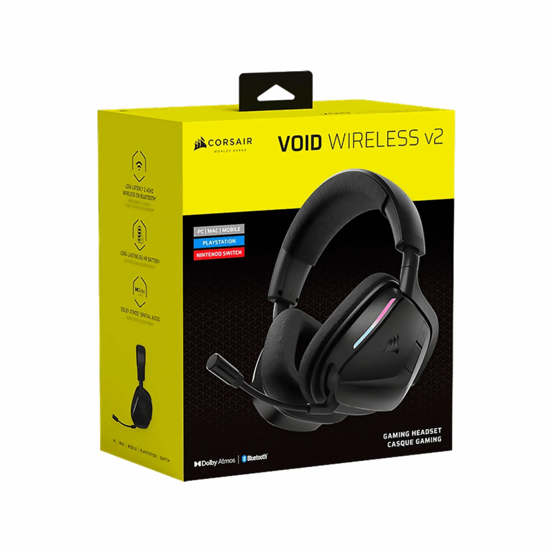 HEADSET CORSAIR VOID WIRELESS V2 GAMING BLACK - Image 4