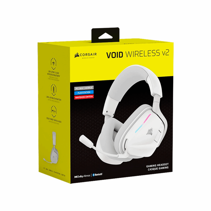 HEADSET CORSAIR VOID WIRELESS V2 GAMING WHITE - Image 4