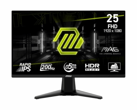 MONITOR MSI MAG 255F E20 25″/ IPS/ FHD/ 200Hz/0,5MS