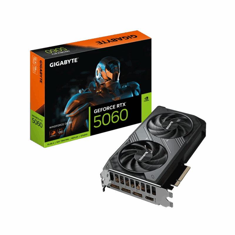 TARJETA DE VIDEO GIGABYTE RTX 5060 WINDFORCE OC 8G