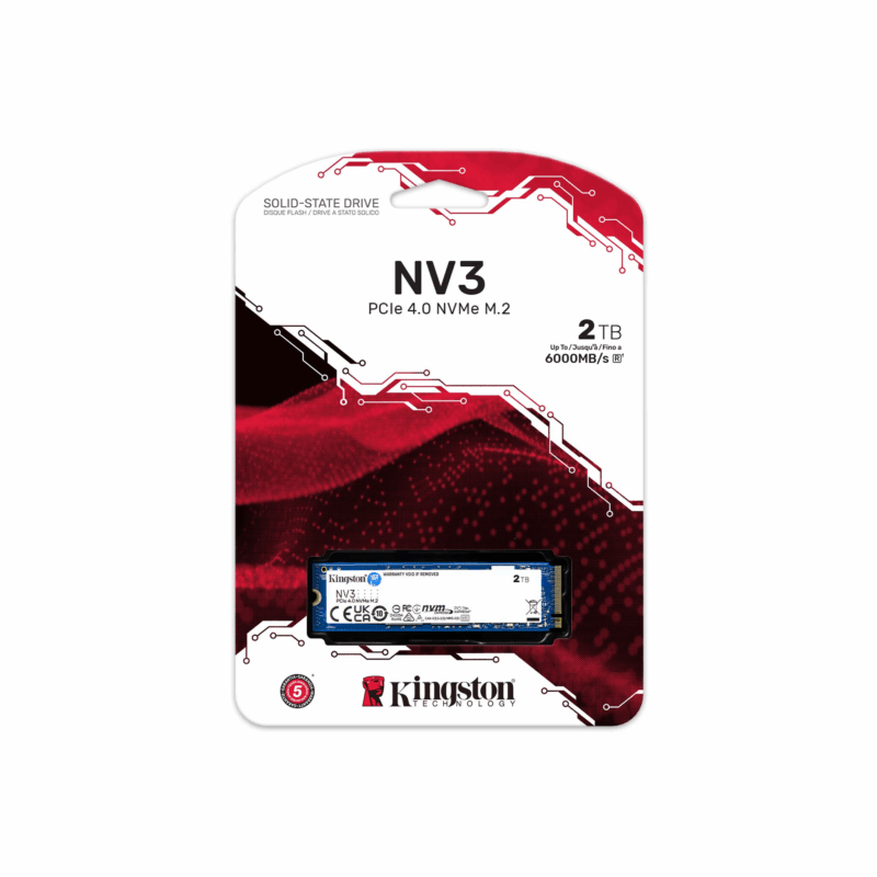 SSD KINGSTON 2TB M.2 2280 SNV3S-2000G PCIe 4.0 x 4 NVMe 6000-5000MB-s - Image 3