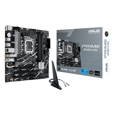 MAINBOARD ASUS PRIME B760M-A AX6 4DDR5 LGA1700 M-ATX