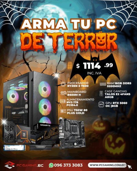 PC PROMO RYZEN 5 7600 + RTX 5060 OC 8GB