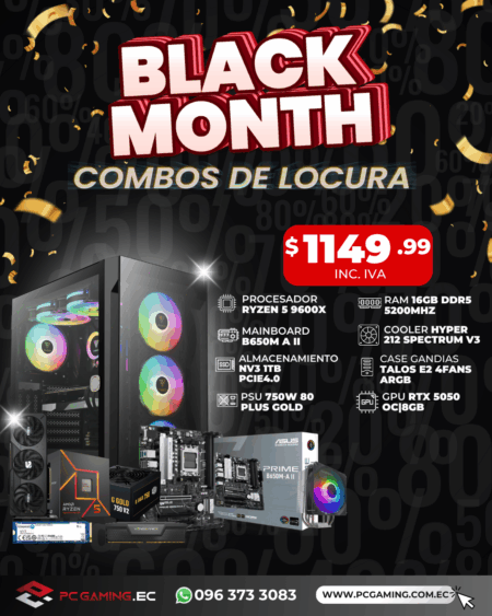 PC PROMO RYZEN 5 9600X + RTX 5050 OC 8GB