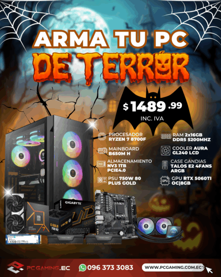 PC PROMO RYZEN 7 8700F + RTX 5060TI OC 8GB