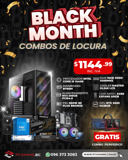 PC PROMO I5 14400 + RTX 5050 OC 8GB