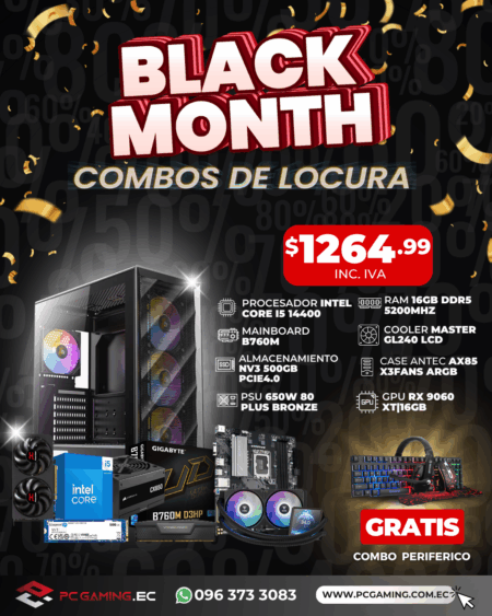 PC PROMO I5 14400 + RX 9060XT 16GB