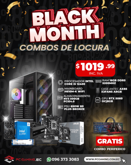 PC PROMO I5 12400 + RTX 5060 OC 8GB