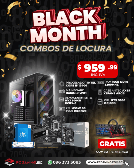 PC PROMO I5 12400 + RTX 5050 OC 8GB