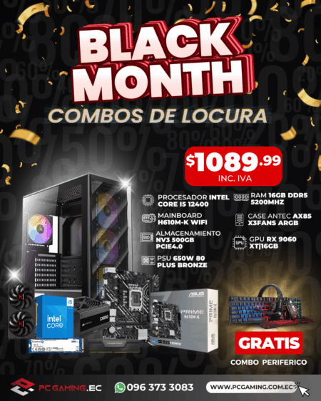 PC PROMO I5 12400 + RX 9060XT 16GB