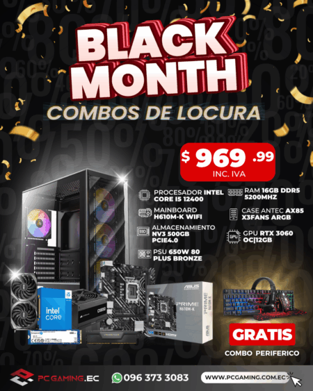 PC PROMO I5 12400 + RTX 3060 OC 12GB