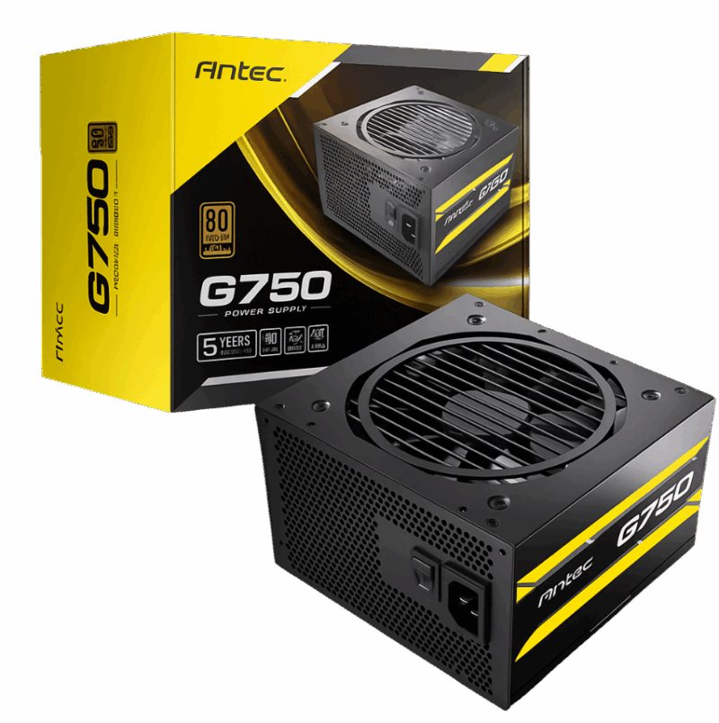 FUENTE DE PODER ANTEC G750 80PLUS GOLD SEMIMODULAR BLACK