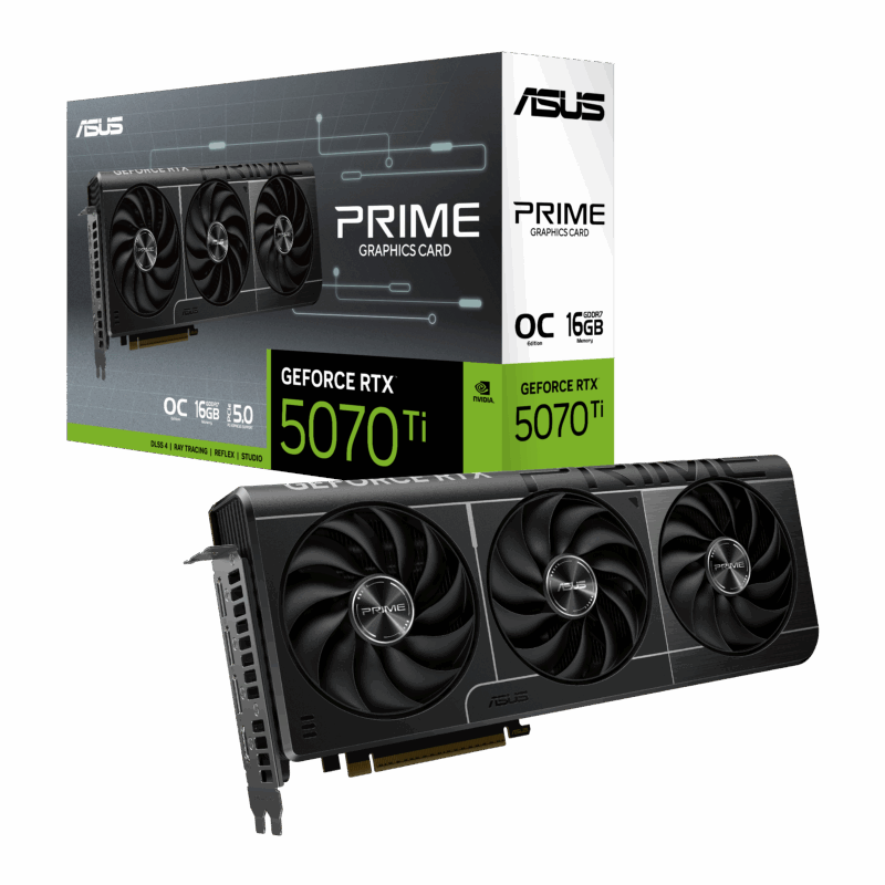 TARJETA DE VIDEO ASUS PRIME RTX 5070 TI OC EDITION 16GB